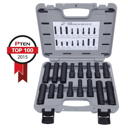 Atd Tools ATD 16-Piece Locking Wheel Nut Master Key Set 3065